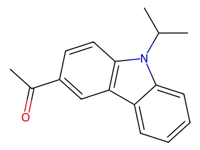 3-Acetyl-9-isopropyl-9H-carbazole structure