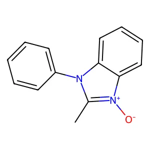 2-Methyl-1-oxido-3-phenylbenzimidazol-1-ium structure