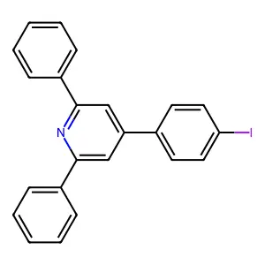 4-(4-Iodophenyl)-2,6-diphenylpyridine structure