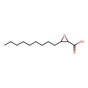 Oxiranecarboxylic acid, 3-nonyl-, (2S-trans)- structure