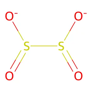 连二亚硫酸盐 structure