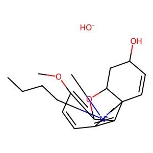 Galanthaminium, 10-butyl-, hydroxide structure