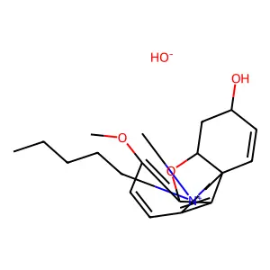 Galanthaminium, 10-pentyl-, hydroxide structure