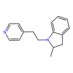 Indoline, 2-methyl-1-(2-(4-pyridyl)ethyl)- structure