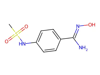 N'-hydroxy-4-(methanesulfonamido)benzenecarboximidamide structure