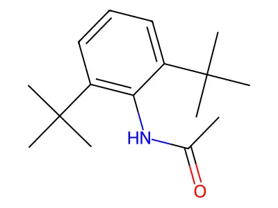 N-(2,6-ditert-butylphenyl)acetamide structure