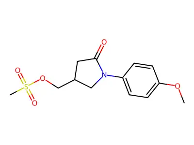 [1-(4-Methoxyphenyl)-5-oxopyrrolidin-3-yl]methyl methanesulfonate structure