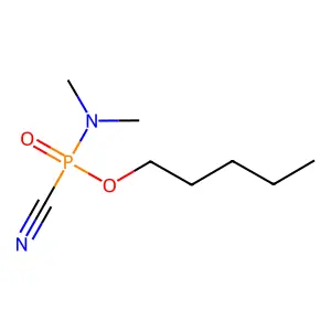 Pentyl N,N-dimethylphosphoramidocyanidate structure