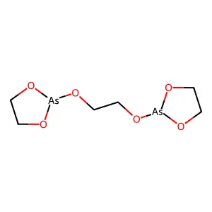 2,2'-(Ethylenebis(oxy))bis(1,3,2-dioxarsolane) structure