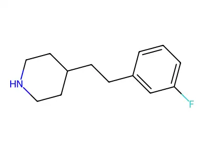 4-[2-(3-Fluorophenyl)ethyl]piperidine structure