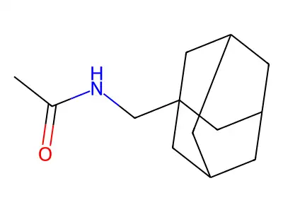 N-(1-adamantylmethyl)acetamide structure