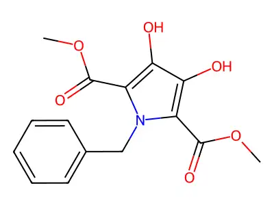2,5-Dimethyl 1-benzyl-3,4-dihydroxy-1H-pyrrole-2,5-dicarboxylate structure
