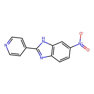 5-Nitro-2-(4-pyridinyl)-1H-benzimidazole structure