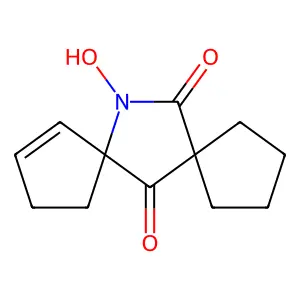 N-Hydroxy-12-azadispiro(4,1,4,2)tridec-8-ene-6,13-dione structure