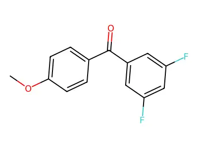 3,5-Difluoro-4'-methoxybenzophenone structure