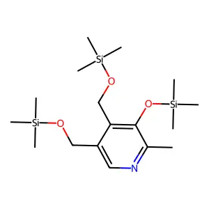 Pyridoxine-triTMS structure