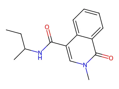 N-(Butan-2-yl)-2-methyl-1-oxo-1,2-dihydroisoquinoline-4-carboximidic acid structure