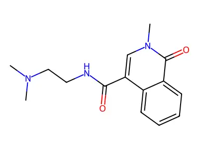 4-Isoquinolinecarboxamide, 1,2-dihydro-N-(2-(dimethylamino)ethyl)-2-methyl-1-oxo- structure