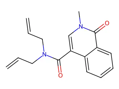 4-Isoquinolinecarboxamide, 1,2-dihydro-N,N-di-2-propenyl-2-methyl-1-oxo- structure