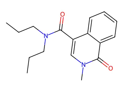 4-Isoquinolinecarboxamide, 1,2-dihydro-N,N-dipropyl-2-methyl-1-oxo- structure
