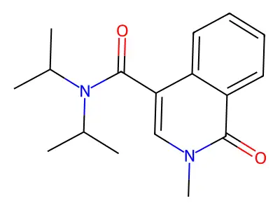 4-Isoquinolinecarboxamide, 1,2-dihydro-N,N-bis(1-methylethyl)-2-methyl-1-oxo- structure