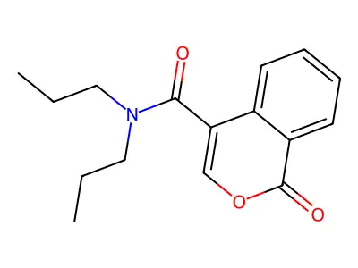 1H-2-Benzopyran-4-carboxamide, N,N-dipropyl-1-oxo- structure