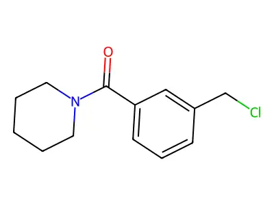 1-[3-(Chloromethyl)benzoyl]piperidine structure