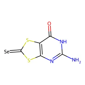 5-Amino-2-selenoxo[1,3]dithiolo[4,5-d]pyrimidin-7(6H)-one structure