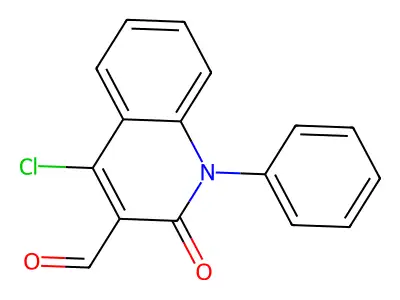 4-Chloro-2-oxo-1-phenylhydroquinoline-3-carbaldehyde structure