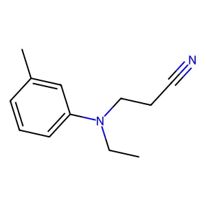 3-(Ethyl(3-methylphenyl)amino)propanenitrile structure