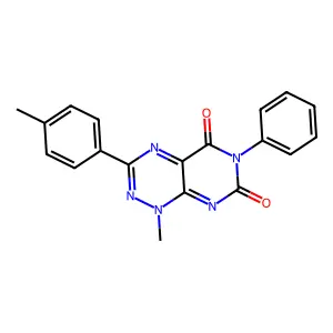 1-Methyl-6-phenyl-3-(p-tolyl)pyrimido[5,4-e][1,2,4]triazine-5,7(1H,6H)-dione structure