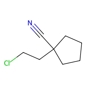 1-(2-氯乙基)环戊烷甲腈 structure