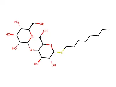 Thiooctyl-maltoside structure