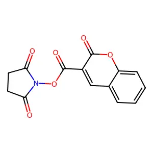香豆素-3-甲酸琥珀酰亚胺酯 structure