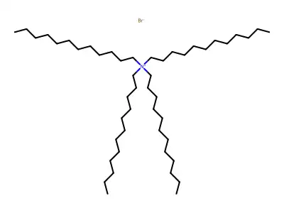 Tetradodecylammonium bromide structure