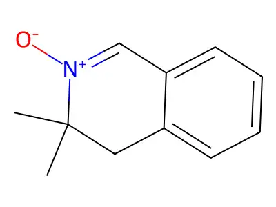 Isoquinoline, 3,4-dihydro-3,3-dimethyl-, 2-oxide structure