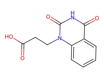 3,4-Dihydro-2,4-dioxo-1(2H)-quinazolinepropanoic acid structure