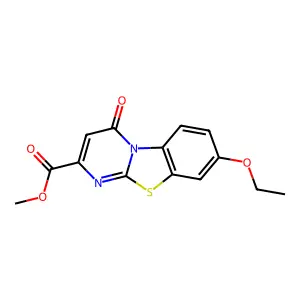 methyl 8-ethoxy-4-oxo-4H-pyrimido[2,1-b][1,3]benzothiazole-2-carboxylate structure