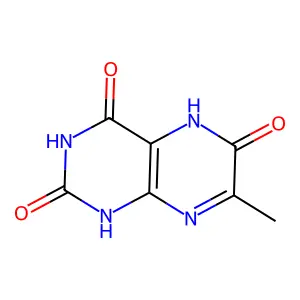 7-Methyl-1,5-dihydropteridine-2,4,6-trione structure