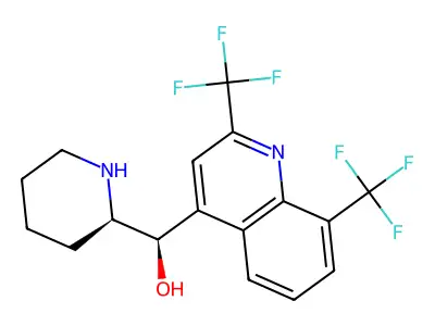 (-)-threo-Mefloquine structure