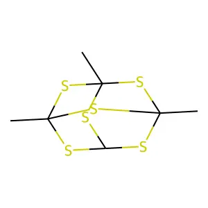 2,4,6,8,9,10-Hexathiaadamantane, 1,3,5-trimethyl- structure