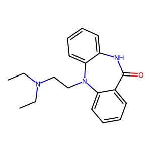 11H-DIBENZO(b,e)(1,4)DIAZEPIN-11-ONE, 5,10-DIHYDRO-5-(2-(DIETHYLAMINO)ETHYL)- structure
