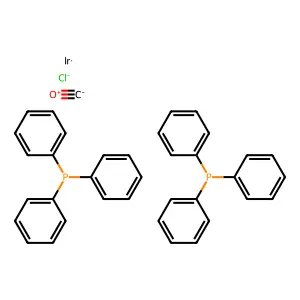 羰基二(三苯基膦)氯化铱 structure