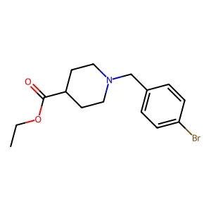 Ethyl 1-(4-bromobenzyl)piperidine-4-carboxylate structure
