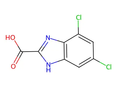 5,7-Dichloro-1H-benzimidazole-2-carboxylic acid structure
