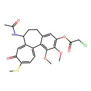 3-Chloroacetyl-3-demethylthiocolchicine structure