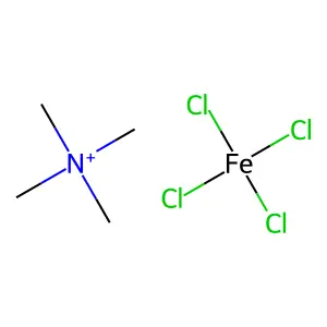 Tetrachloroiron;tetramethylazanium structure