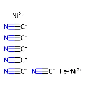 亚铁氰酸镍 structure