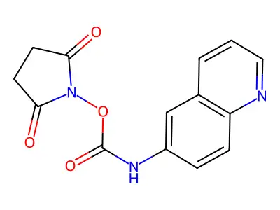 6-Aminoquinolyl-N-hydroxysuccinimidyl carbamate structure