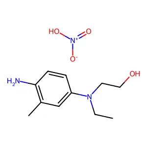 2-(4-氨基-N-乙基间甲苯氨基)乙醇硝酸盐 structure